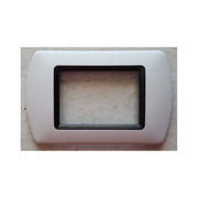 Trade Shop - Placchette Placche In Abs Compatibili Per Serie Living International Placca - Bianco Opaco -7 Fori     -