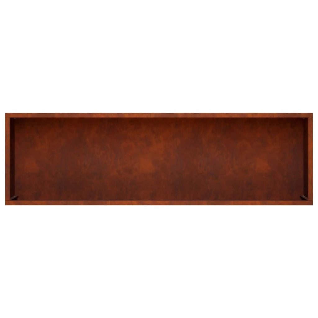 Vaso da giardino 2 pz Ruggine 100 x 20 x 49 cm Acciaio Corten 8005861