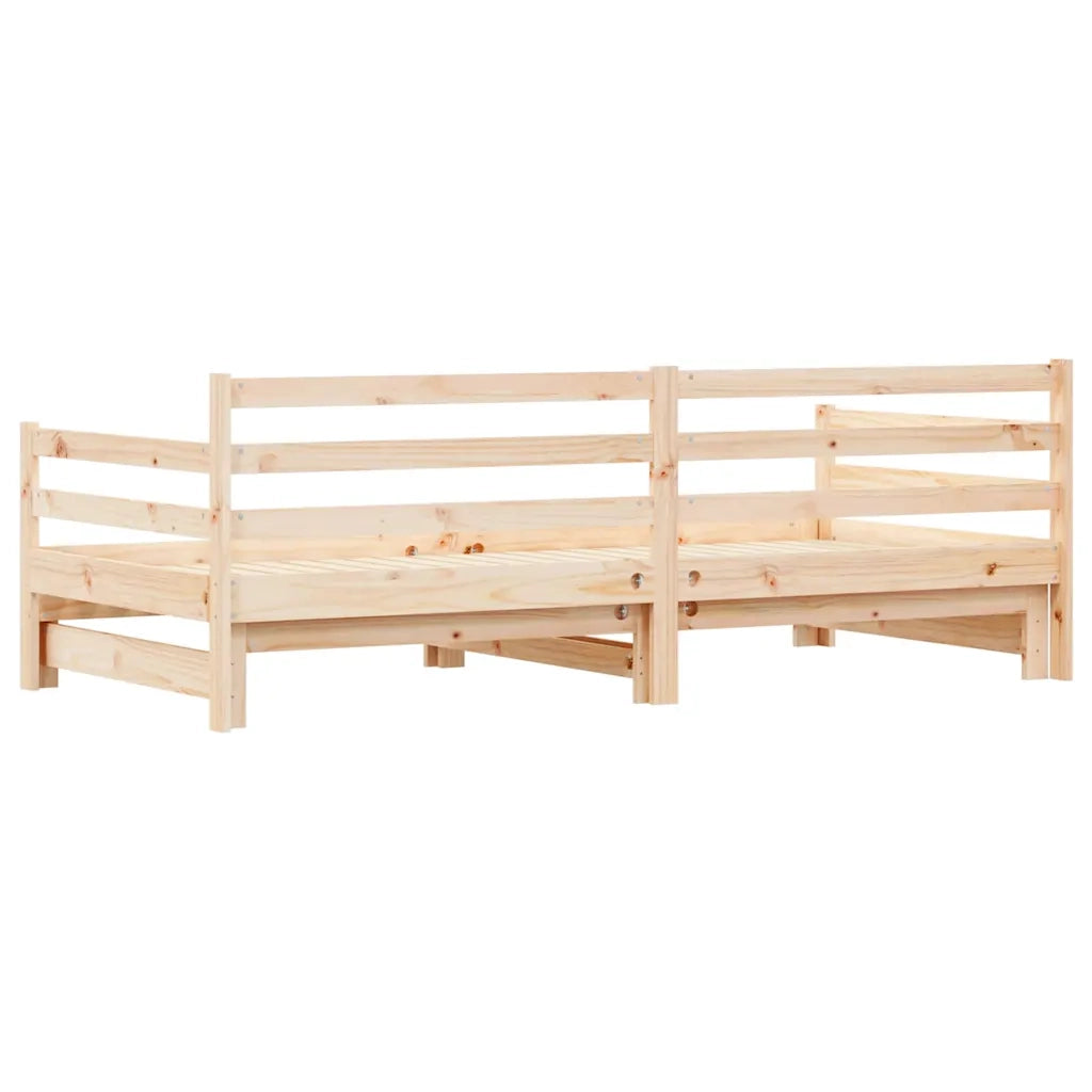 Divano Letto con Letto Estraibile-Sofa Letto-Daybed 90x200cm Legno Massello Pino 481346