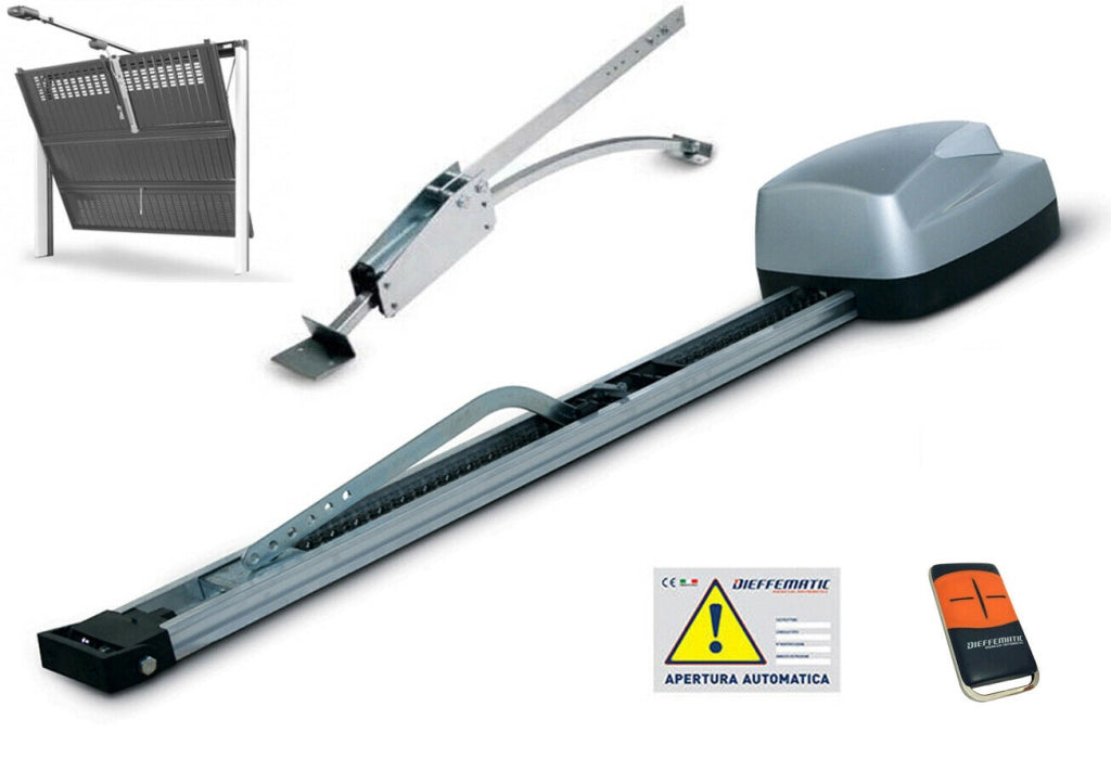 KIT AUTOMAZIONE PORTA GARAGE BASCULANTE CONTRAPPESI BOX AUTOMATISMO CLEAR 24V