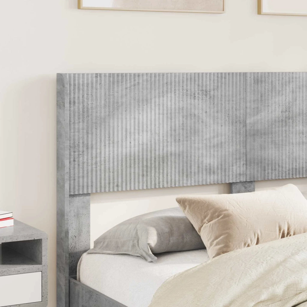 Struttura del letto con stoccaggio e testata Grigio Cemento 3414314
