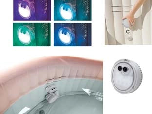 LUCE A LED MULTICOLOR PER BUBBLE SPA  peso kg.0,43 (28503)    INTEX