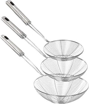 Set di Raccogliere Fritture in Acciaio Inox - Set di 3 Raccogliatori per Fritture da Cucina