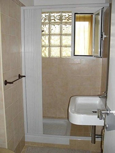 Box doccia Amalfi in PVC - 1 lato, apertura laterale a soffietto - Misura: 140 x h185