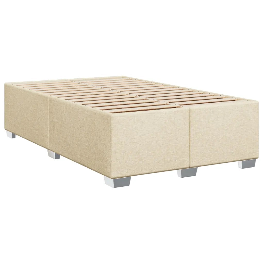Giroletto a Molle con Materasso Crema 120x190 cm in Tessuto 3290439