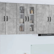 Mobile da cucina con lo scaffale-Armadio da cucina Grigio cemento 60 x 31 x 80 cm 714636