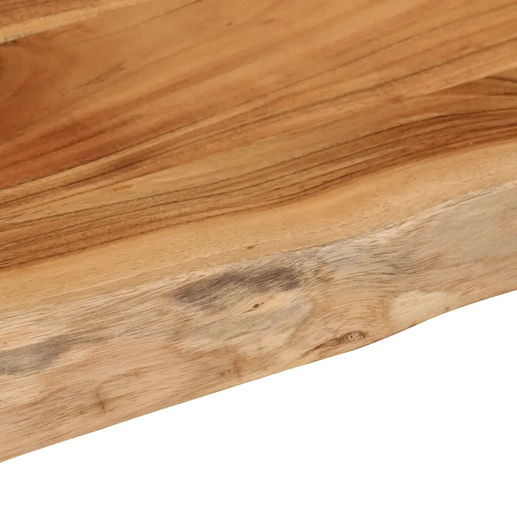 Piano Tavolo | Superficie Tavolo | Piano Scrivania 90x40x2,5 cm Rettangolare Legno Acacia Bordi Vivi