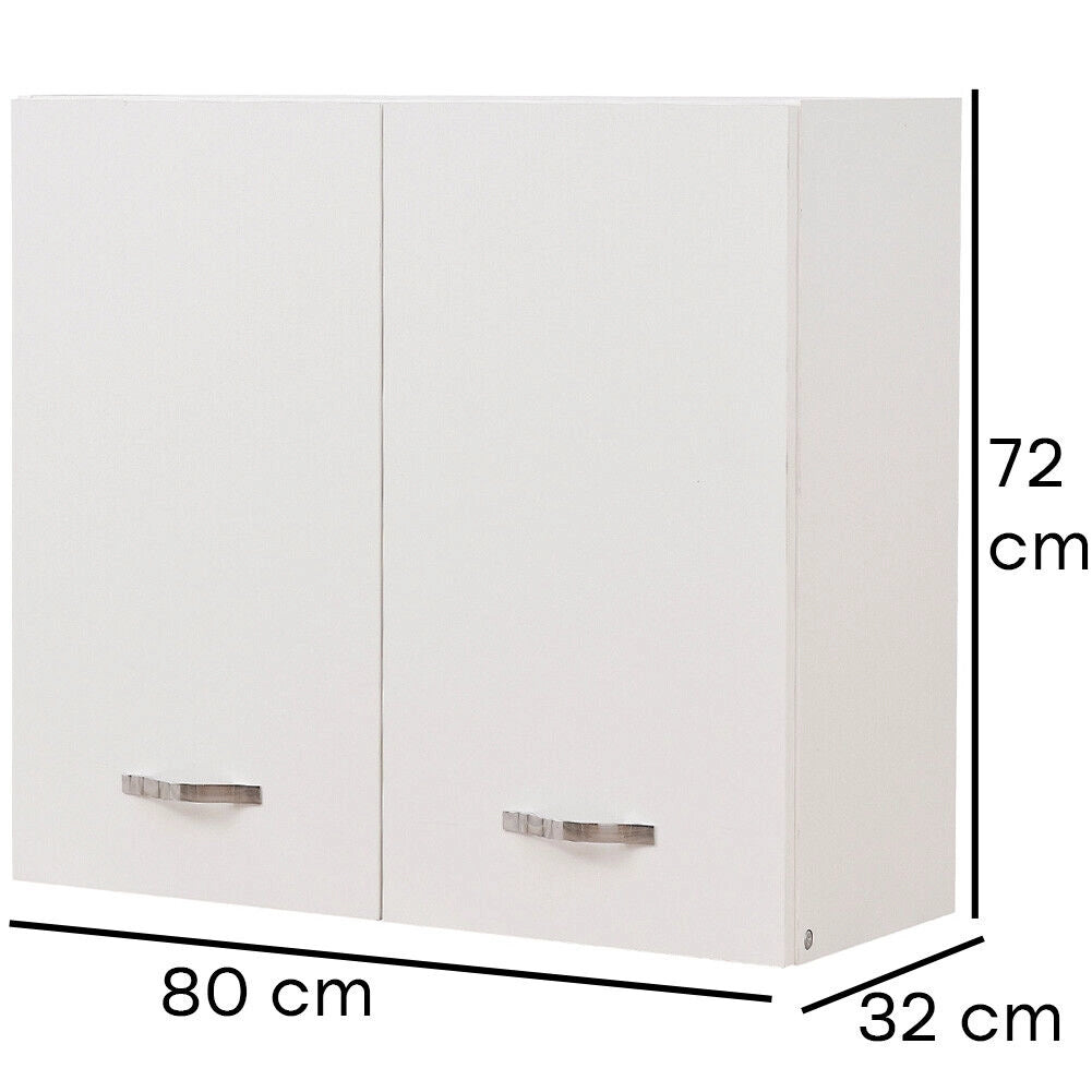 Pensile da Cucina Scolapiatti Sistema Raccogligocce Mobile Minimal Colore Bianco