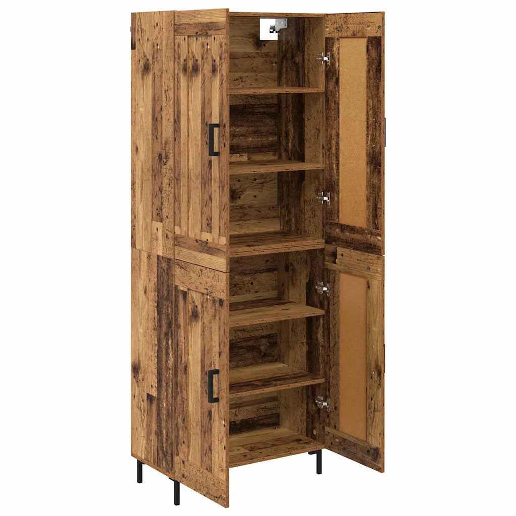 Credenza 2 pz | Madia | Buffet da pranzo | Armadio da pranzo Legno vecchio Legno multistrato