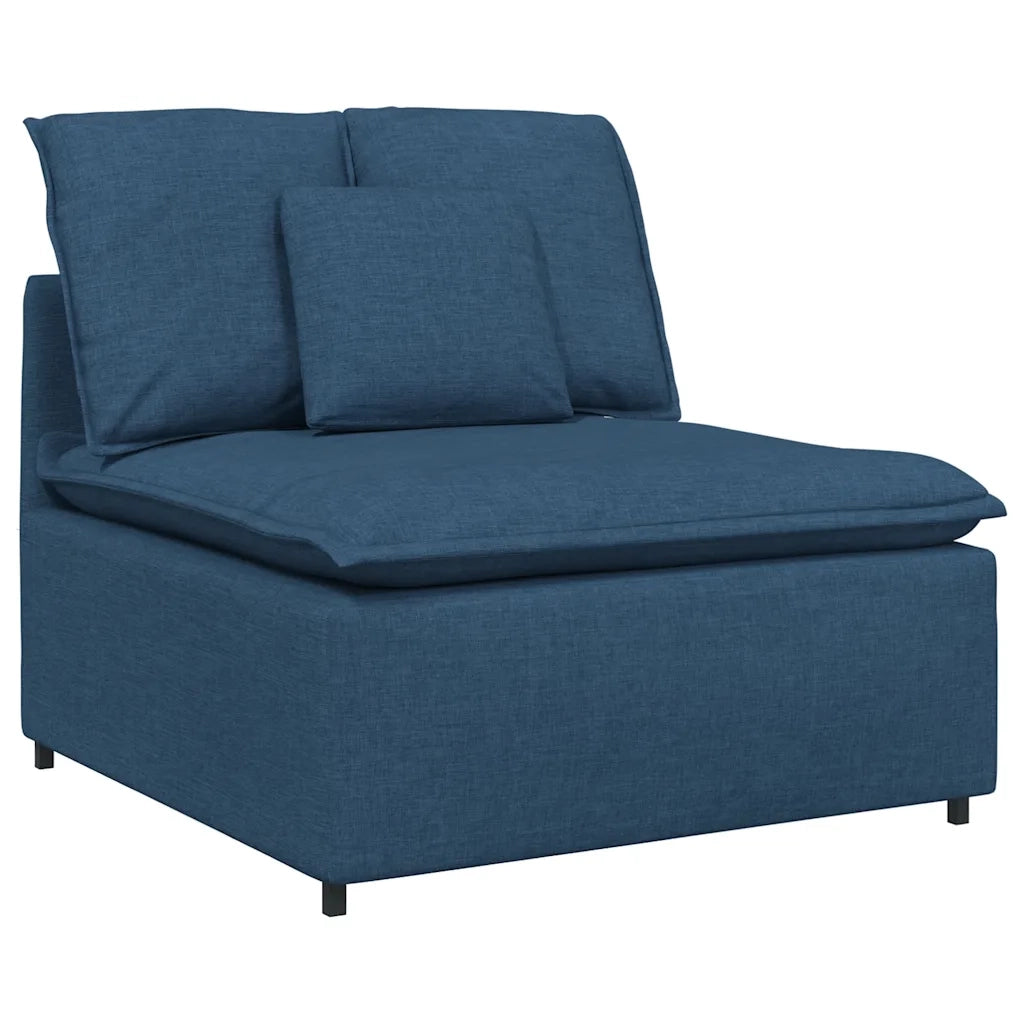 Divano Modulare con Cuscini Blu 3321094