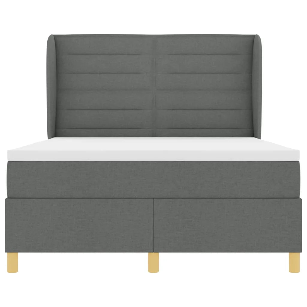 Letto con molle e materasso Grigio Scuro 90x190 cm Tessuto 3340684