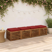 Cuscini per Sedia in 4 Pezzi VUGHT 4 pcs 100% Poliestere 946266