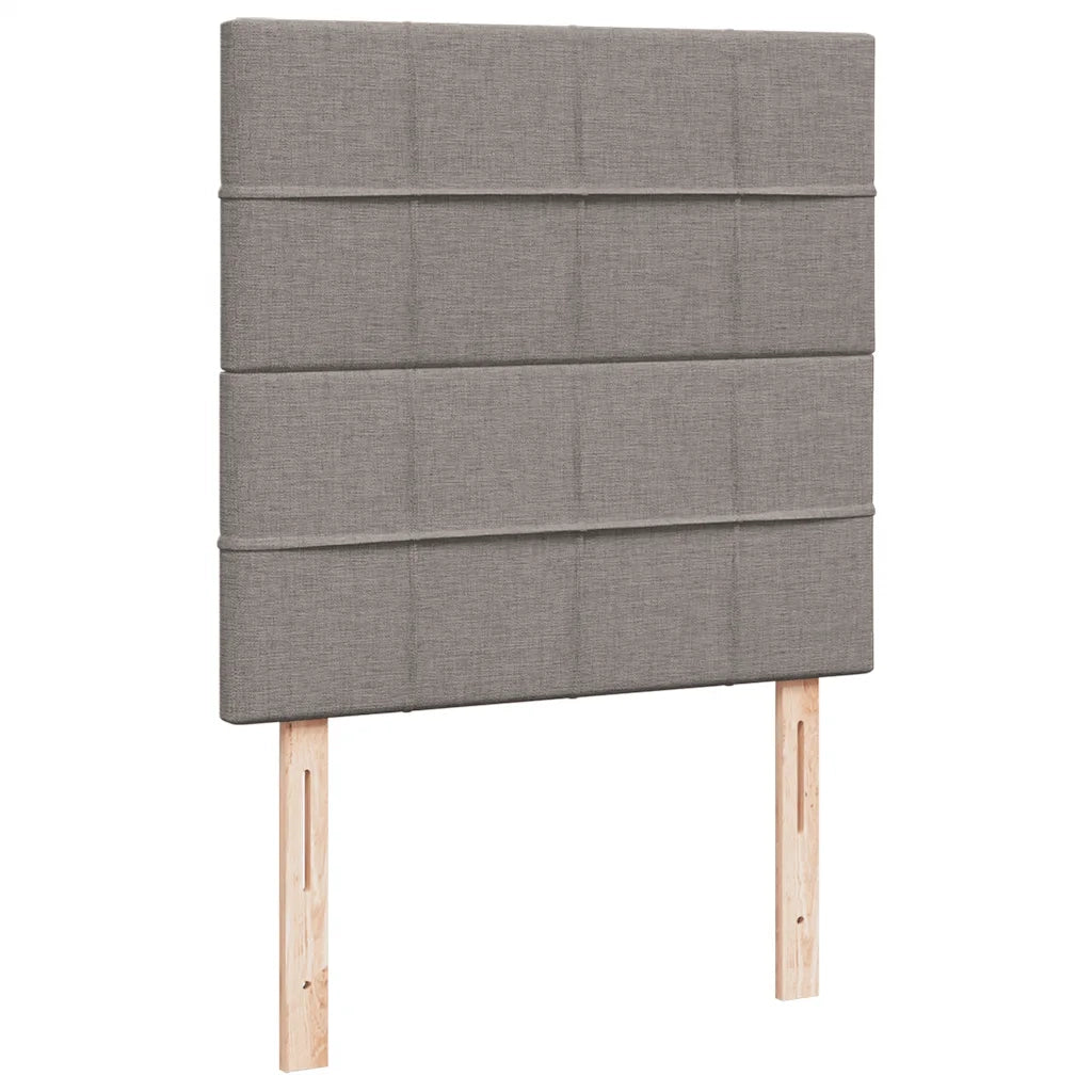 Struttura Letto Pouf con Materasso Tortora 100x200cm in Tessuto 3313986