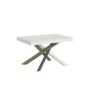 Tavolo Allungabile 120-224x90x77 cm Volantis Bianco Frassino Telaio 4A