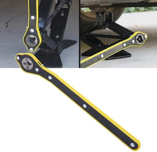 Chiave a gommata automatica - Materiale resistentente allo sfregio - Costruzione a carbonato di acciaio - Superficie antiscivolo - Utilizzata per la rimozione di pneumatici - Resistente agli urti - Chiave a stella