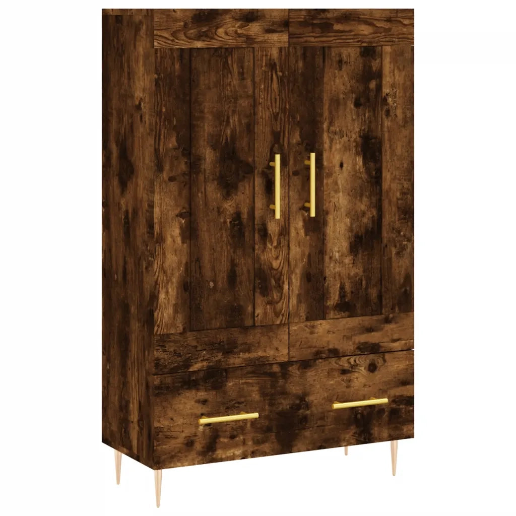 Credenza-Buffet-Armadio da cucina Rovere Fumo 69,5x31x115 cm in Legno Multistrato 682691