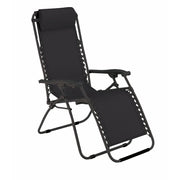 POLTRONA RECLINABILE VIRTUS 90-165X65XH113CM NERA