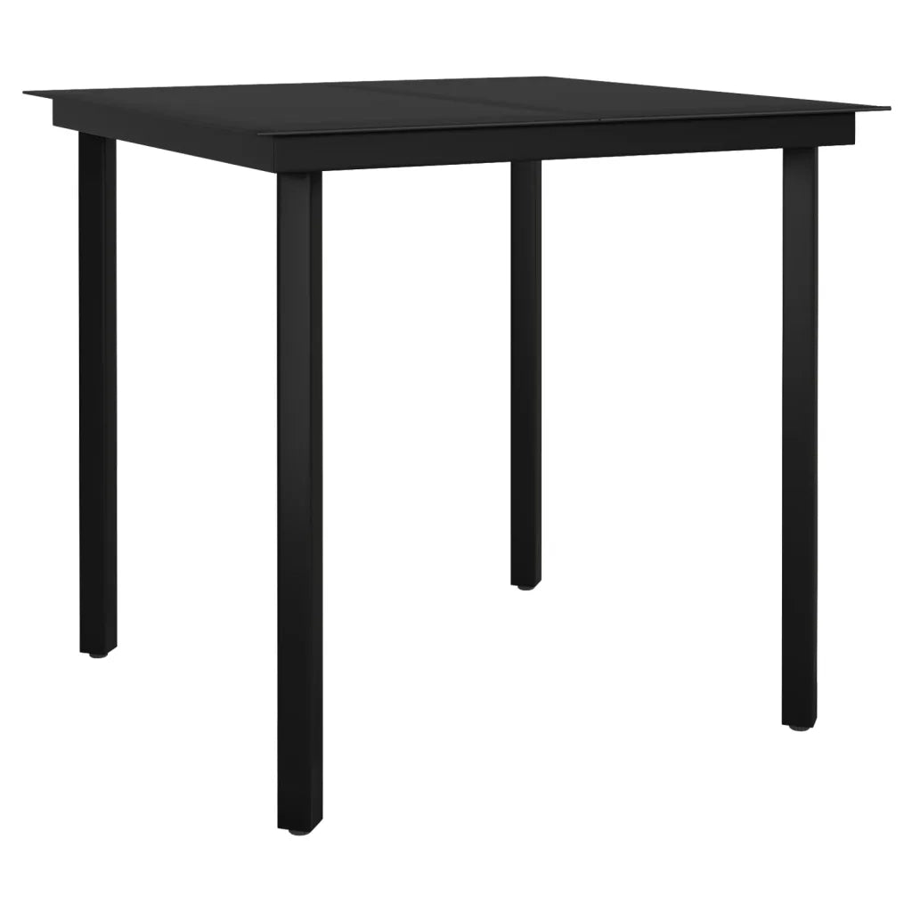 Set da Pranzo da Giardino 3 pz Nero 3099077
