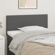 Testiera-Testata Decorativa Grigio 100x5x78/88 cm in Similpelle 156081