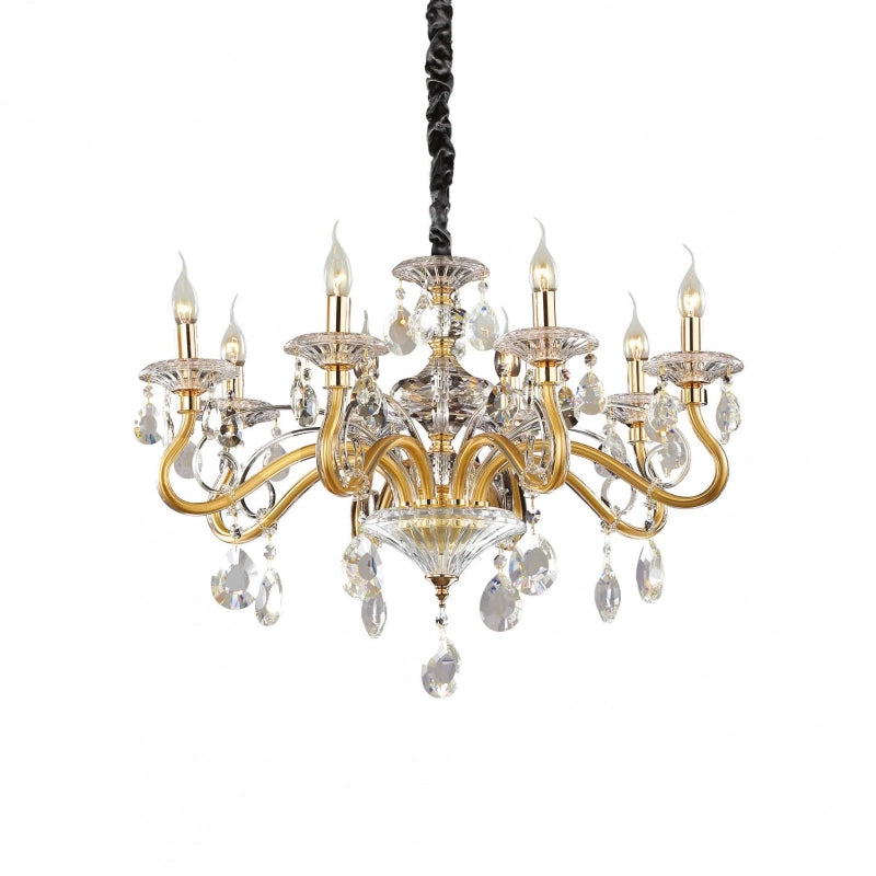 Lampada A Sospensione Negresco Sp8 Oro Ideal-Lux