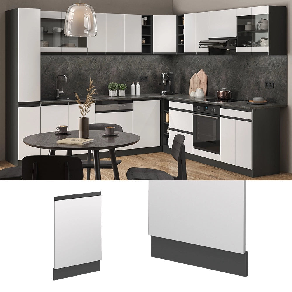 Pannello frontale R-Line Bianco/Antracite 45 cm J-Shape, PL Antracite Vicco