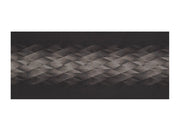 Tappeto Passatoia Tessuto Jacquard Linea Emozioni Disegno Diamante Nero - 57x280 - Nero