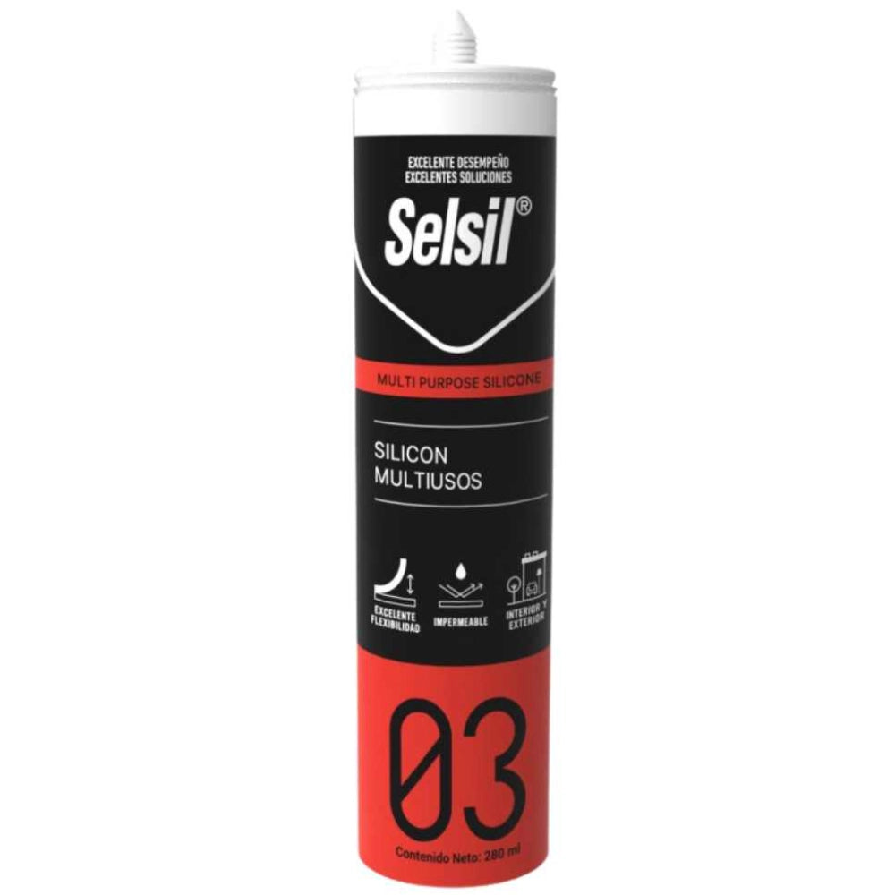 Silicone universale acetico plus trasparente antimuffa 280 ml confezione 25 pz