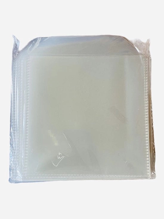 Hoes per Disco 50 Stuks - Hoezen in Plastica - Hoezen per Blu Ray - Hoezen Chiari - 150 Micron - Con Tuck Flap - Custodia per Disco