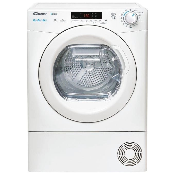 Candy asciugatrice a pompa di calore da 10 kg classe A++ 15 programmi controllo remoto e stiro facile colore Bianco 596x585x850 mm