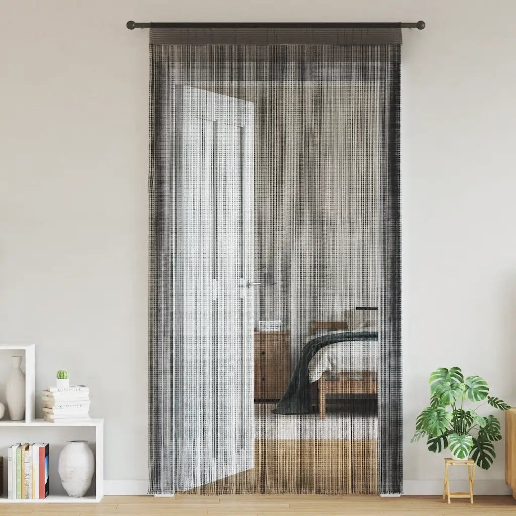2 Pz Tende a Fili 100x250 cm Nere 132400