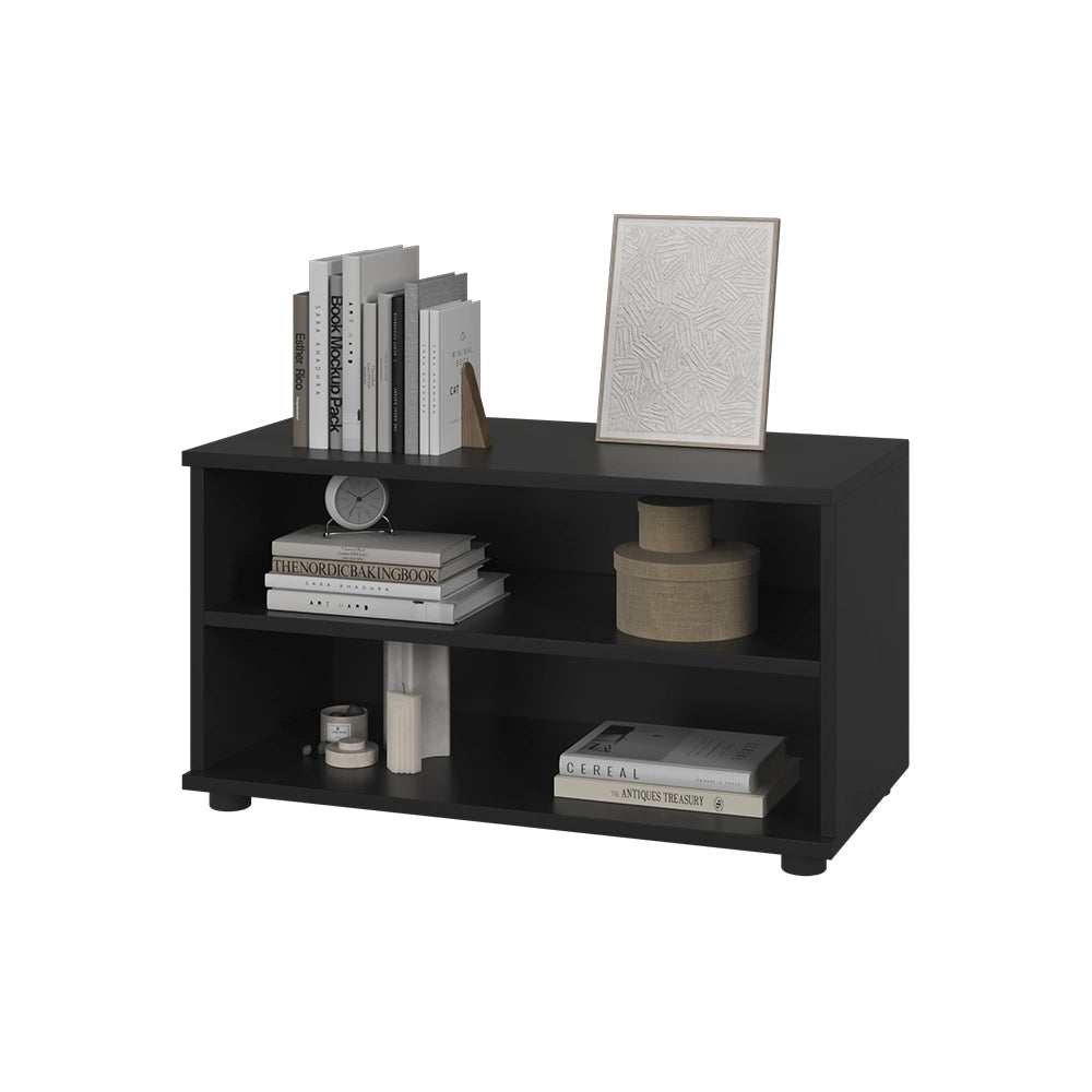 Vicco Scaffale Nero 70.8 x 38.9 cm con 2 scomparti