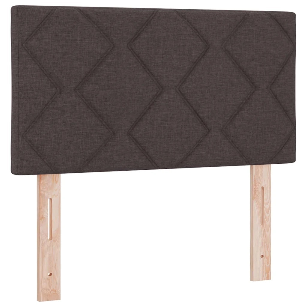 Letto a molle con testiera Marrone Scuro 80 x 200 cm Tessuto 3340244