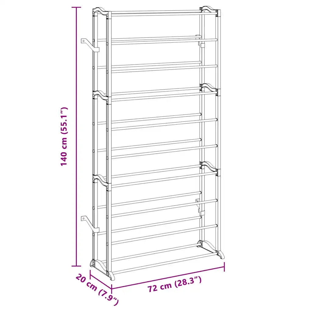 Scarpiera-Scaffale per scarpe Portascarpe con 10 Scaffali