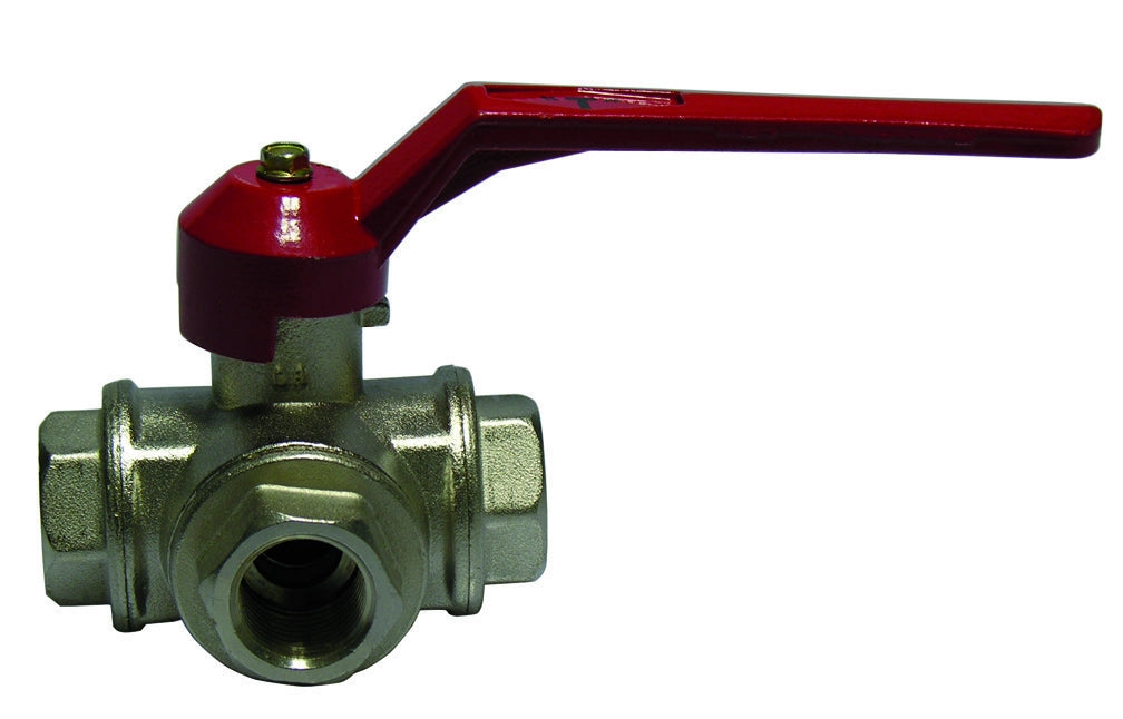 VALVOLA A SFERA A 3 VIE  CON LEVA- 1/2 (DN 15) 50 bar / 725 psi- ITAP- pezzi 1
