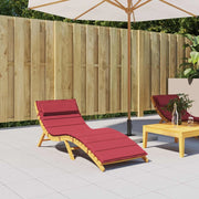 Cuscino per Lounger Sole Rosso vino 178 x 60 x 4 cm
