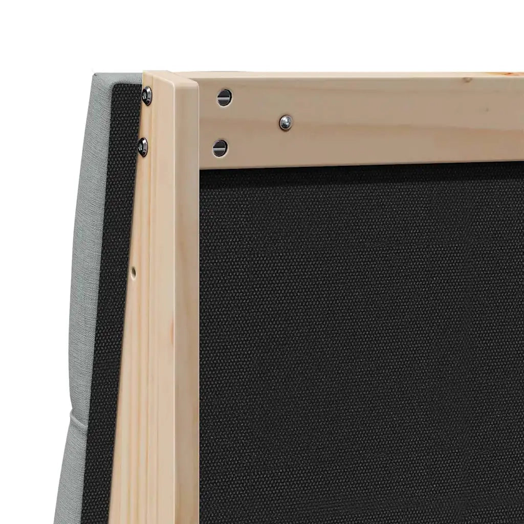 Testiera | Testata imbottita Grigio chiaro 200 cm Pino massello