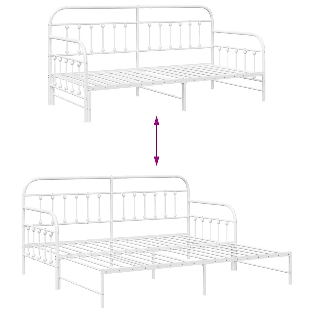 Struttura per letto di giorno Bianco 90 x 200 cm 42002652