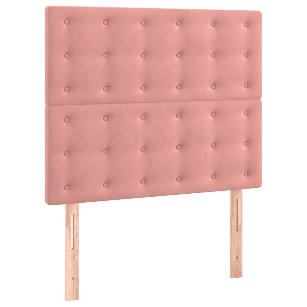 Testiera | Testata Rosa 90x5x118/128 cm Velluto