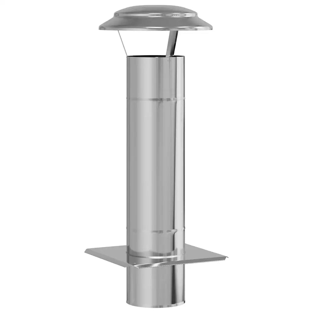 Estensione Camino Argento 25 x 25 x 65 cm Acciaio inossidabile 42008443