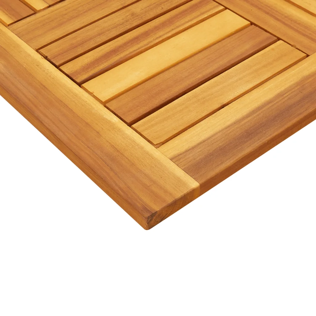 Piano per Tavolo 60x60x2 cm Quadrato Legno Massello di Acacia 4004254