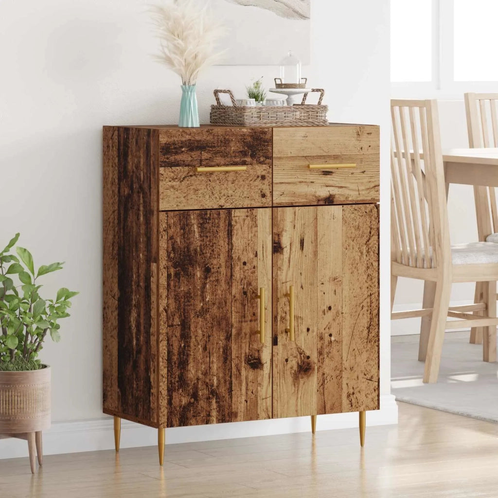 Credenza | Madia | Buffet da pranzo | Armadio da pranzo Legno vecchio 69,5 x 34 x 90 cm Legno multistrato