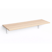 Mensola da Muro da appoggio in Legno nobilitato spessore 1,8 cm in colore Rovere 80x60 cm