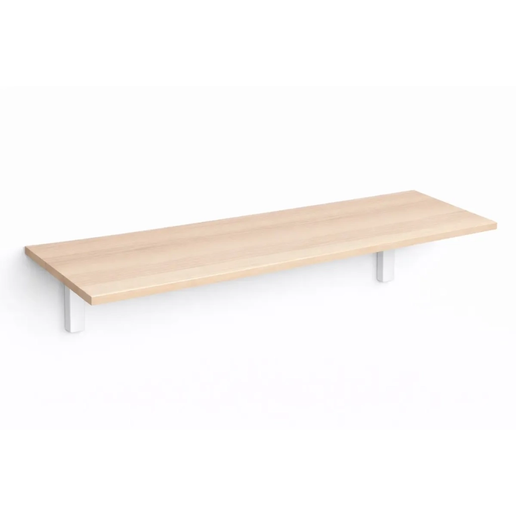 Mensola da Muro da appoggio in Legno nobilitato spessore 1,8 cm in colore Rovere 80x60 cm