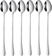 Set di 6 Spiedini in Acciaio Inox per Gelati e Bevande