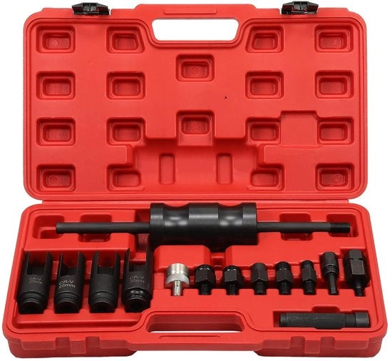 Set di strumenti per injector diesel 14 in 1 per CDI con trazione dell'injectore con set di strumenti per nozze dell'injectore con trazione dell'injectore