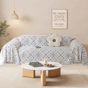 Coperta per divano pesante tessuto 330 g/m² - Chenille - Lavabile in macchina - 1,8 m x 2,1 m - Tutti gli stagioni - Bello pennacchio - Coperta per divano