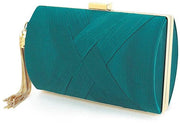 Borsa a tracolla per donna con applicazioni di moda, per uso quotidiano e per occasioni speciali, colore blu