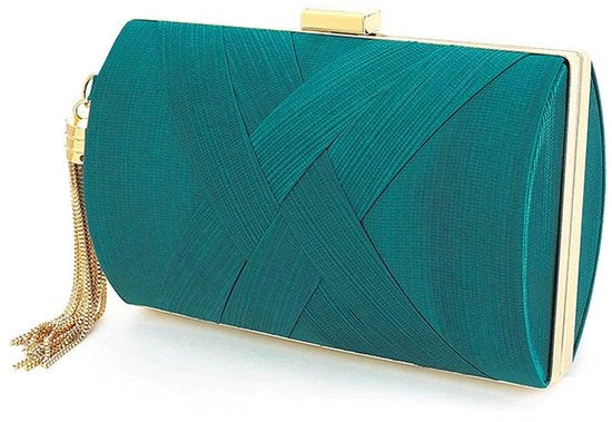 Borsa a tracolla per donna con applicazioni di moda, per uso quotidiano e per occasioni speciali, colore blu
