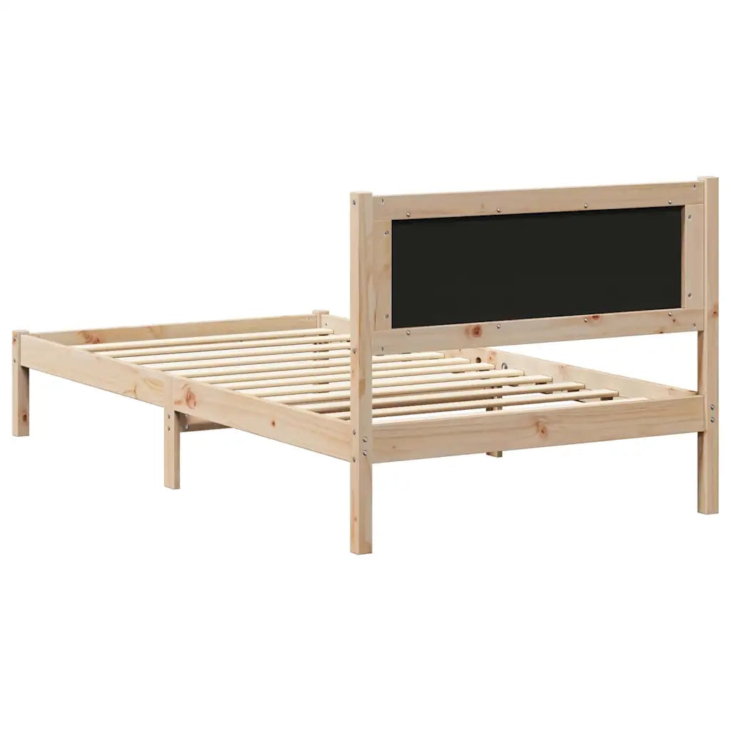 Letto singolo | Letto per adulti | Letto con Testiera Rivestita Grigio scuro 100 x 200 cm