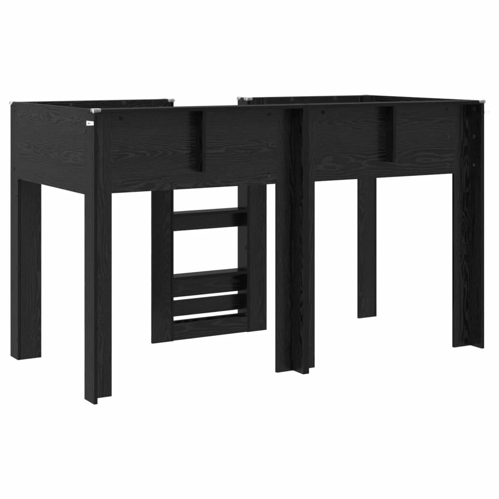 Letto a Castello per Bambini | Letto Infantile | Lettino Rovere Nero 75 x 190 cm